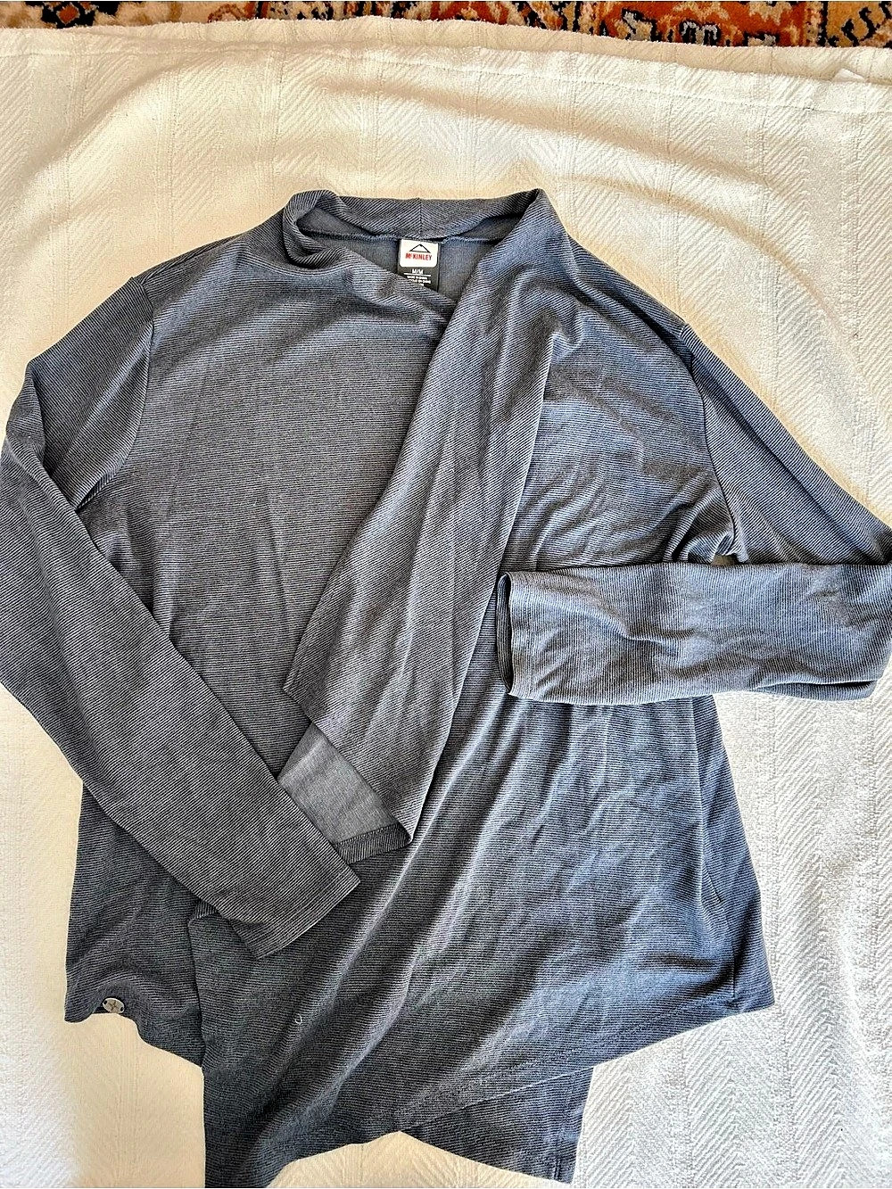 McKinley Lite Line MTS Long Sleeve Top Gray Size Medium Like New